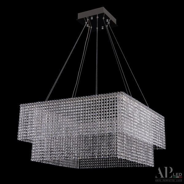 

Подвесная люстра хрусталь светодиодная APL LED Sicilia SH04.71.C.Ni.4000, Прозрачный;никель, Sicilia SH04.71.C.Ni.4000