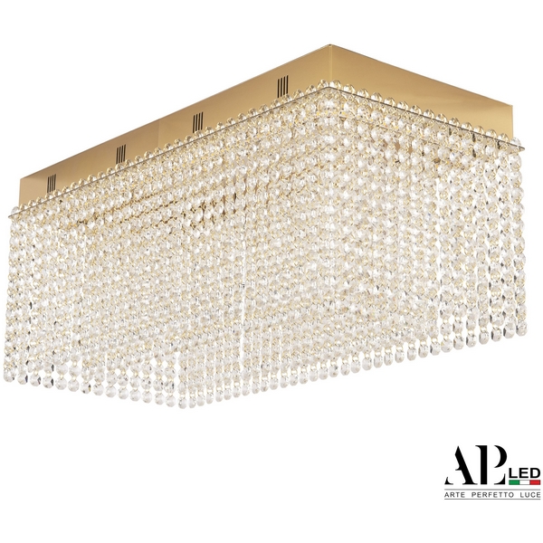 

Потолочная люстра светодиодная APL LED Sicilia SH05.57.A.Gd.3000.PK, Прозрачный;золото, Sicilia SH05.57.A.Gd.3000.PK