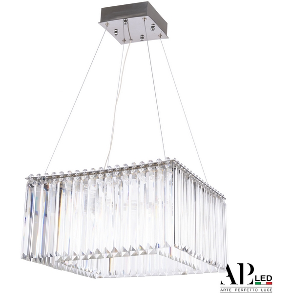 

Подвесная люстра хрустальная светодиодная APL LED Sicilia SH10.42.A.Ni.4000, Прозрачный;никель, Sicilia SH10.42.A.Ni.4000