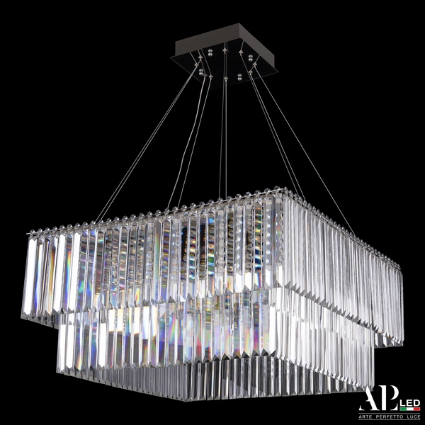

Подвесная люстра хрустальная светодиодная APL LED Sicilia SH10.71.C.Ni.4000, Прозрачный;никель, Sicilia SH10.71.C.Ni.4000