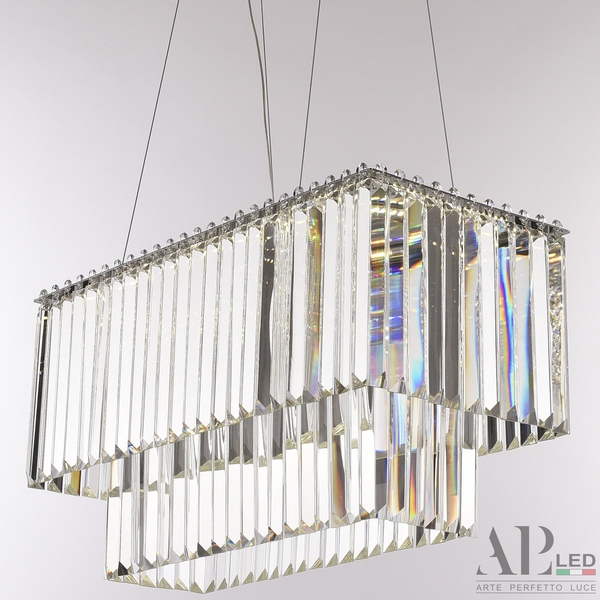 

Подвесная люстра хрустальная светодиодная APL LED Sicilia SH11.57.C.Ni.4000, Прозрачный;никель, Sicilia SH11.57.C.Ni.4000