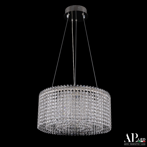 

Подвесная люстра светодиодная APL LED Sicilia SH13.40.A.Ni.4000, Прозрачный;никель, Sicilia SH13.40.A.Ni.4000