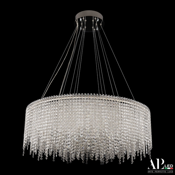 

Подвесная люстра светодиодная APL LED Sicilia SH13.80.B.Ni.4000, Прозрачный;никель, Sicilia SH13.80.B.Ni.4000