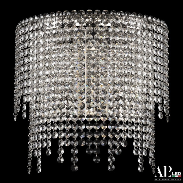 

Бра светодиодное хрустальное APL LED Sicilia SH500.B4.35-27.B.Ni.4000, Прозрачный;никель, Sicilia SH500.B4.35-27.B.Ni.4000