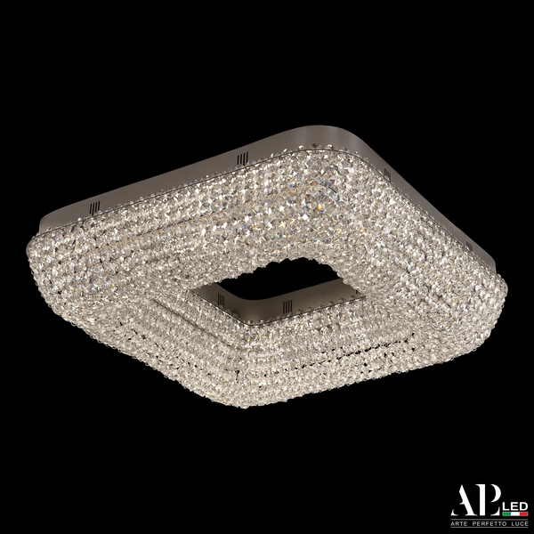 

Потолочная люстра хрустальная светодиодная APL LED Sicilia SH504.2.50.A.Ni.4000, Прозрачный;никель, Sicilia SH504.2.50.A.Ni.4000