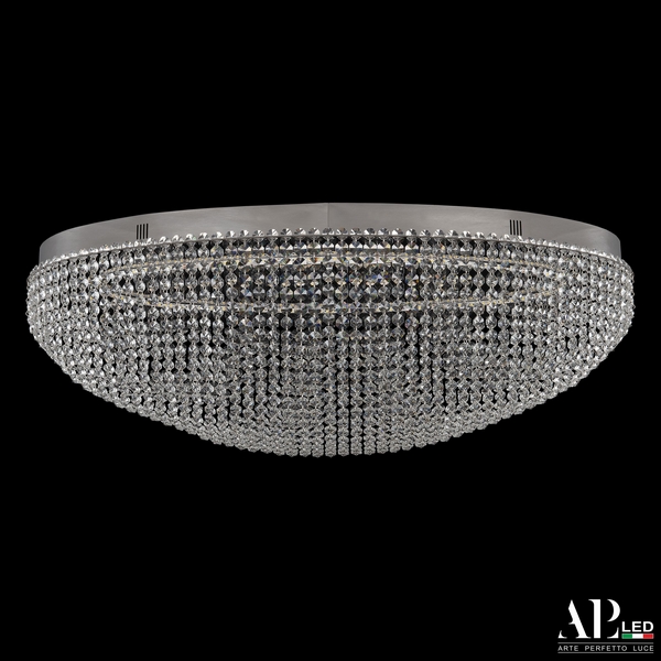 

Потолочная люстра светодиодная APL LED Sicilia SH508.2.80.A.Ni.4000, Прозрачный;никель, Sicilia SH508.2.80.A.Ni.4000