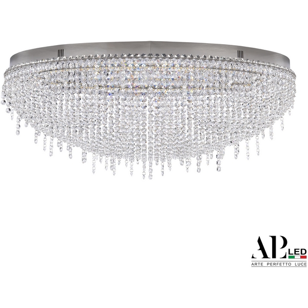 

Потолочная люстра хрустальная светодиодная APL LED Sicilia SH508.2.80.B.Ni.4000, Прозрачный;никель, Sicilia SH508.2.80.B.Ni.4000
