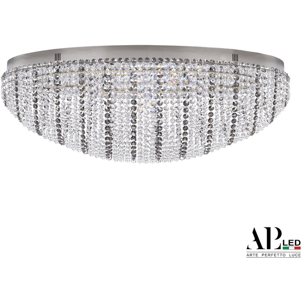 

Потолочная люстра светодиодная APL LED Sicilia SH508.2.80.R.Ni.4000.Clear.731, Прозрачный;никель, Sicilia SH508.2.80.R.Ni.4000.Clear.731