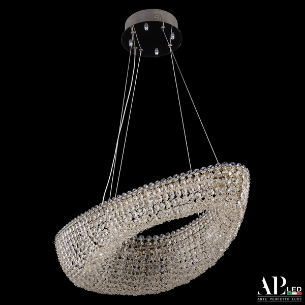 

Подвесная люстра хрустальная светодиодная APL LED Sicilia SH509.0.70.A.Gd.4000, Прозрачный;золото, Sicilia SH509.0.70.A.Gd.4000