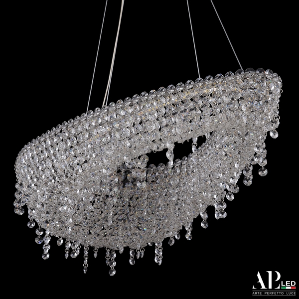 

Подвесная люстра светодиодная APL LED Sicilia SH509.0.70.B.Ni.3000, Прозрачный;никель, Sicilia SH509.0.70.B.Ni.3000