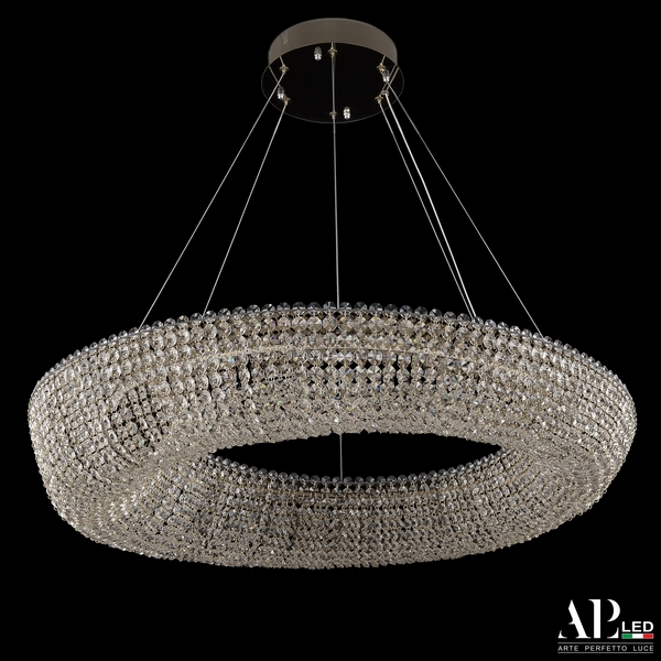 

Подвесная люстра хрустальная светодиодная APL LED Sicilia SH510.0.80.A.Gd.4000, Прозрачный;золото, Sicilia SH510.0.80.A.Gd.4000