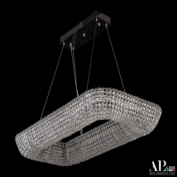 

Подвесная люстра хрустальная светодиодная APL LED Sicilia SH522.0.80.A.Ni.4000, Прозрачный;никель, Sicilia SH522.0.80.A.Ni.4000