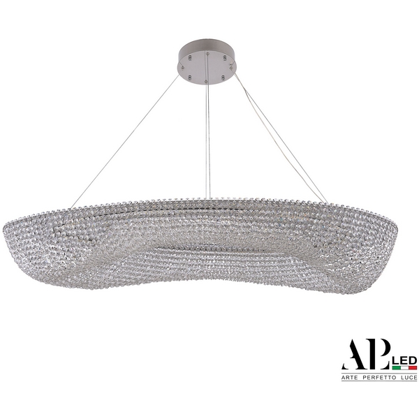 

Подвесная люстра хрустальная светодиодная APL LED Sicilia SH523.0.120.A.Ni.4000, Прозрачный;никель, Sicilia SH523.0.120.A.Ni.4000