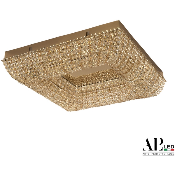 Изображение товара Потолочная люстра светодиодная APL LED Sicilia SH603.2.60.R.Gd.3000.Clear.721