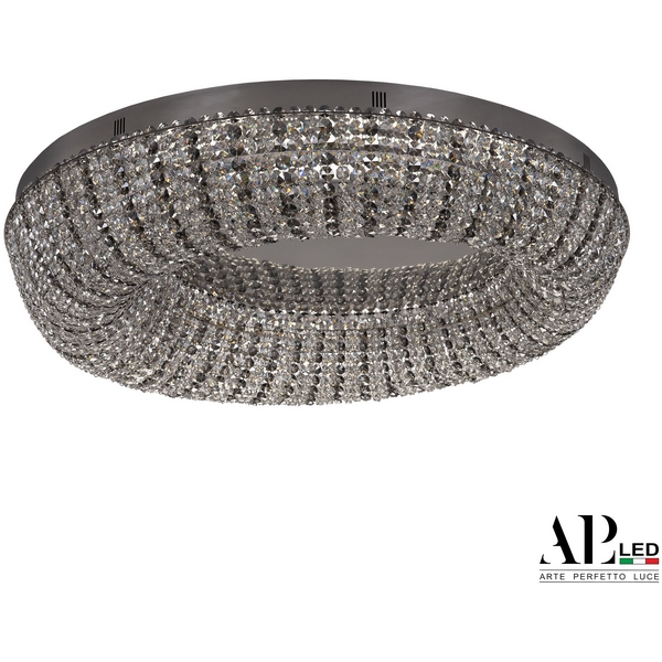 

Потолочная люстра светодиодная APL LED Sicilia SH610.2.80.R.Ni.4000.Clear.731, Прозрачный;никель, Sicilia SH610.2.80.R.Ni.4000.Clear.731