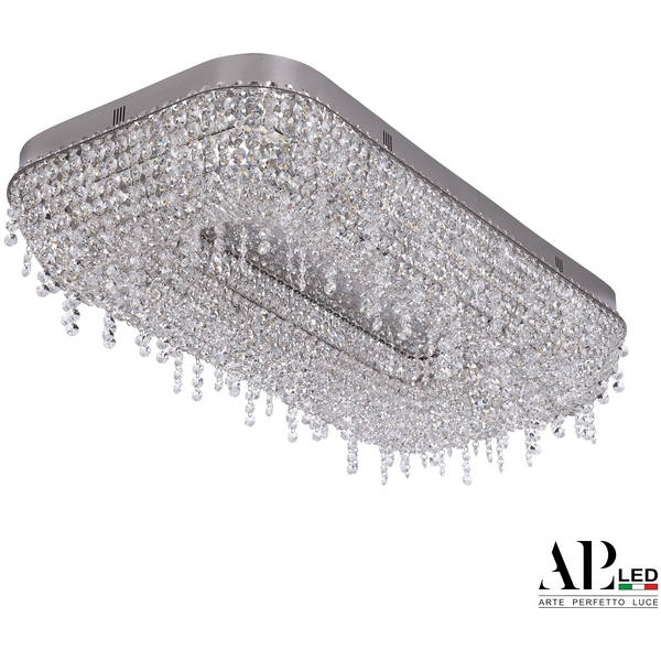 

Потолочная люстра хрустальная светодиодная APL LED Sicilia SH622.2.80.B.Ni.4000, Прозрачный;никель, Sicilia SH622.2.80.B.Ni.4000
