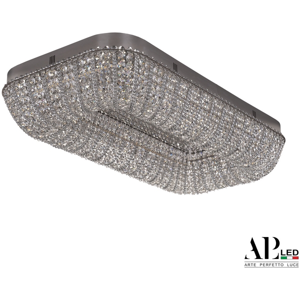 

Потолочная люстра светодиодная APL LED Sicilia SH622.2.80.M.Ni.4000, Прозрачный;никель, Sicilia SH622.2.80.M.Ni.4000