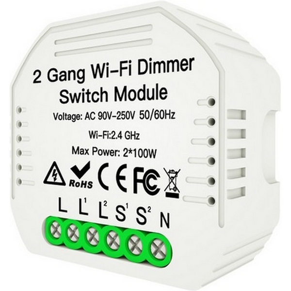 

Wi-Fi реле диммер двухканальное Aployt Magnetic track 220 APL.0195.01.02, Magnetic track 220 APL.0195.01.02