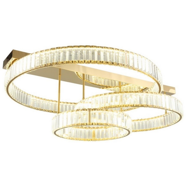 

Потолочная люстра на штанге светодиодная Aployt Oriann APL.076.03.140 кольцо, Прозрачный, Oriann APL.076.03.140