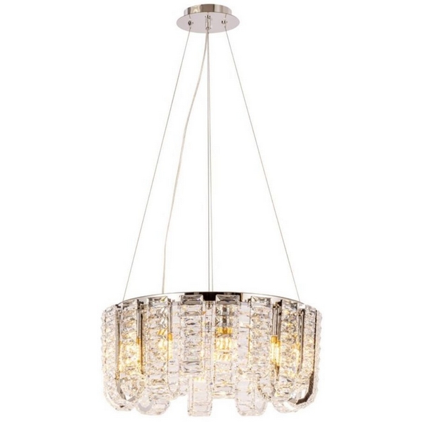 Изображение товара Подвесной светильник Aployt Konstanciya с регулируемой высотой и хрусталем