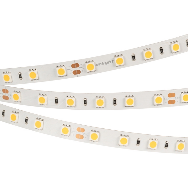 

Светодиодная лента RT-B60-10mm 24V White6000 (14.4 W/m, IP20, 5060, 5m) (Arlight, 14.4 Вт/м, IP20) 008829(2) (5 шт.), RT открытая 008829(2)