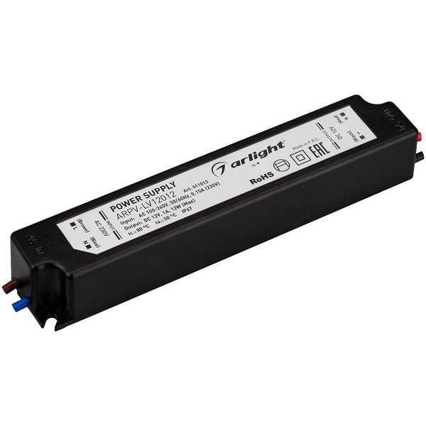 

Блок питания ARPV-LV12012 (12V, 1.0A, 12W) (Arlight, IP67 Пластик, 2 года) 011012, Черный, ARPV-LV 011012