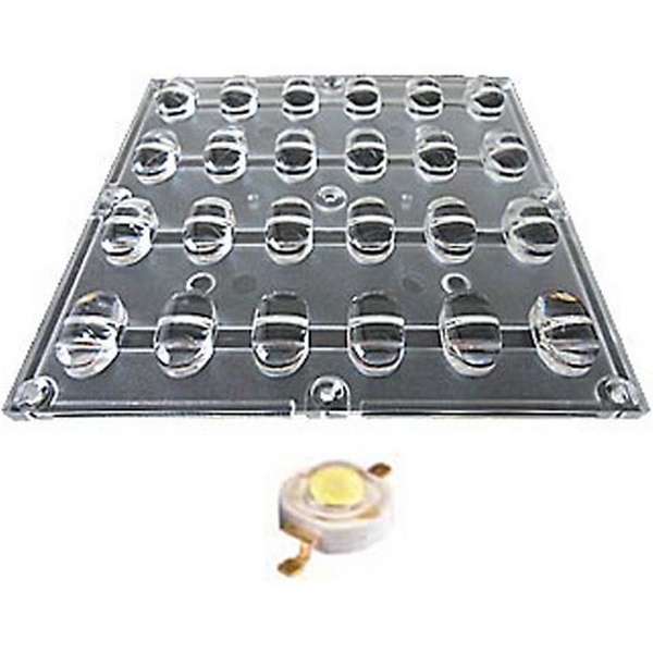 

Блок линз 24BST-E (120x40°, 24x LED) (Turlens) 012519 Arlight, TURLENS 012519