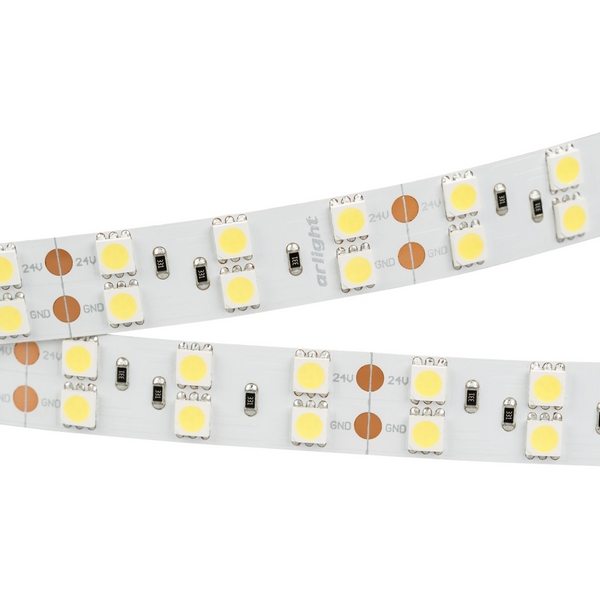 

Светодиодная лента RT-B120-15mm 24V Cool 8K (28.8 W/m, IP20, 5060, 5m) (Arlight, Открытый) 013756(2) (5 шт.), RT открытая 013756(2)