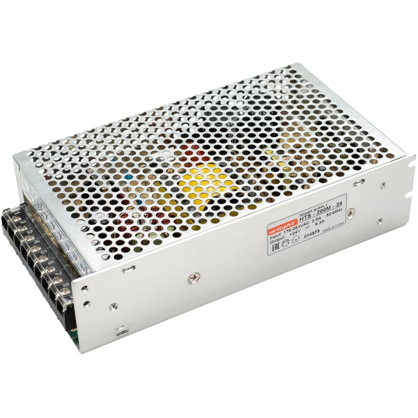 

Блок питания HTS-200M-24 (24V, 8.3A, 200W) (Arlight, IP20 Сетка, 3 года) 014979, Серый, HTS 014979