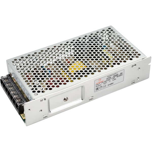 

Блок питания HTS-150M-24 (24V, 6.5A, 150W) (Arlight, IP20 Сетка, 3 года) 014981, Серый, HTS 014981