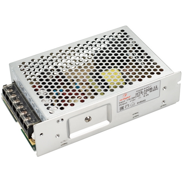 

Блок питания HTS-100M-12 (12V, 8.3A, 100W) (Arlight, IP20 Сетка, 3 года) 015032, Серый, HTS 015032