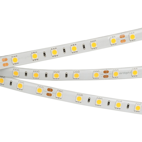 

Светодиодная лента RTW 2-5000SE 24V Cool 2x (5060, 300 LED, LUX) (Arlight, 14.4 Вт/м, IP65) 016847 (5 шт.), RTW герметичная 016847