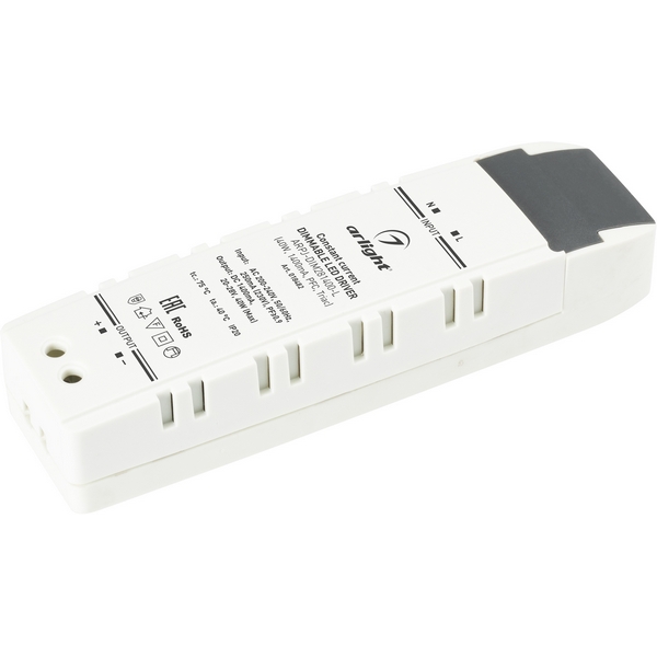 

Блок питания ARPJ-DIM281400-L (40W, 1400mA, PFC, Triac) (IP20 Пластик) Arlight ARJ 018482, Белый, ARJ 18482