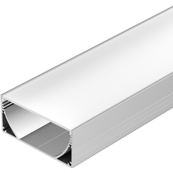 

Профиль с экраном ALU-POWER-W80N-2000 ANOD+FROST (Arlight, Алюминий) 019097, Серебристый;серый, ALU 019097