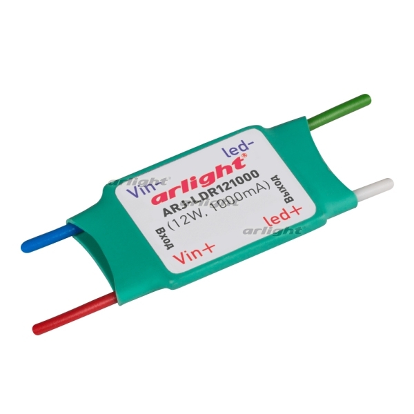 

Блок питания ARJ-LDR121000 (12W, 1000mA) (IP20 Пластик) Arlight ARJ 020412, Зеленый, ARJ 20412
