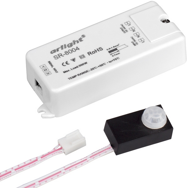 

Датчик SR-8004 black (220V, 500W, PIR-Sensor) (Arlight) 020864, Белый, 020864