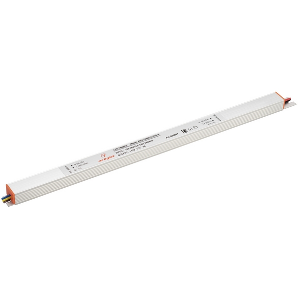 

Блок питания ARV-12060-LONG-A (12V, 5A, 60W) (IP20 Металл) Arlight 024097, Белый, 24097