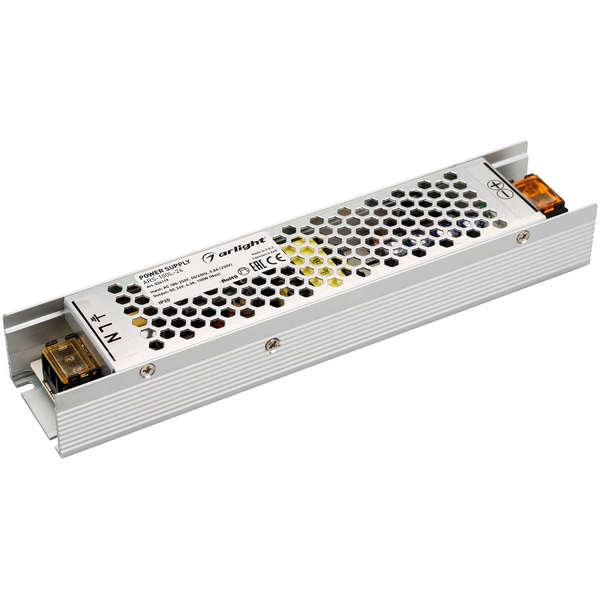 

Блок питания ARS-100L-24 (24V, 4.2A, 100W) (Arlight, IP20 Сетка, 2 года) 024119, Серый, ARS 024119