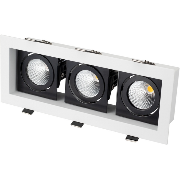 

Светильник CL-KARDAN-S260x102-3x9W (WH-BK, deg) (IP20 Металл) Arlight CL-KARDAN 024134, CL-KARDAN 24134
