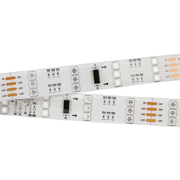 

Светодиодная лента SPI-5000SE 12V RGB (5060, 480 LED x3,1812) (Закрытый, IP65) 024149 (Arlight), SPI-5000SE 24149