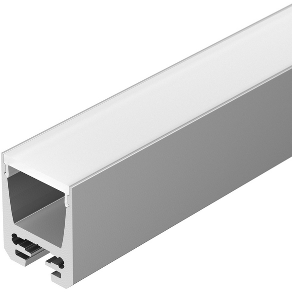 

Профиль с экраном ALU-SWISS-20-2000 ANOD+FROST (Алюминий) 024197 (Arlight), Серый, 24197