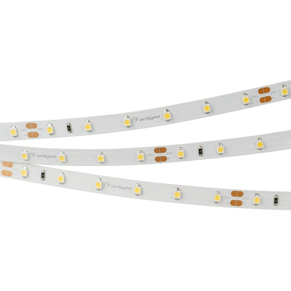 

Светодиодная лента RT-A60-8mm 24V Warm2700 (4.8 W/m, IP20, 2835, 50m) (Arlight, Открытый) 024585(2) (50 шт.), RT открытая 024585(2)