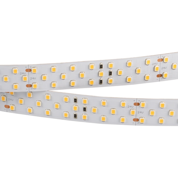

Светодиодная лента RT 2-5000 24V Warm2700 3x2 (2835, 1260 LED, CRI98) (Arlight, 27 Вт/м, IP20) 025157 (5 шт.), RT открытая 025157