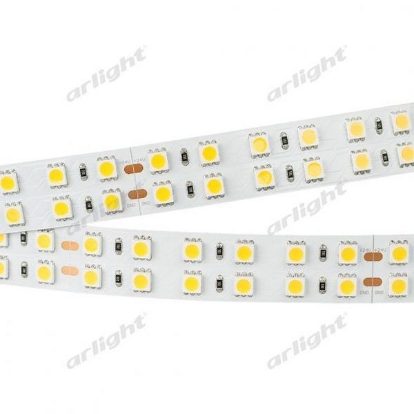 

Светодиодная лента 2-5000 24V Warm3000 2x2 (5060, LED, LUX) (34.4 Вт/м, IP20) 025273(1) Arlight RT открытая 025273, RT открытая 025273