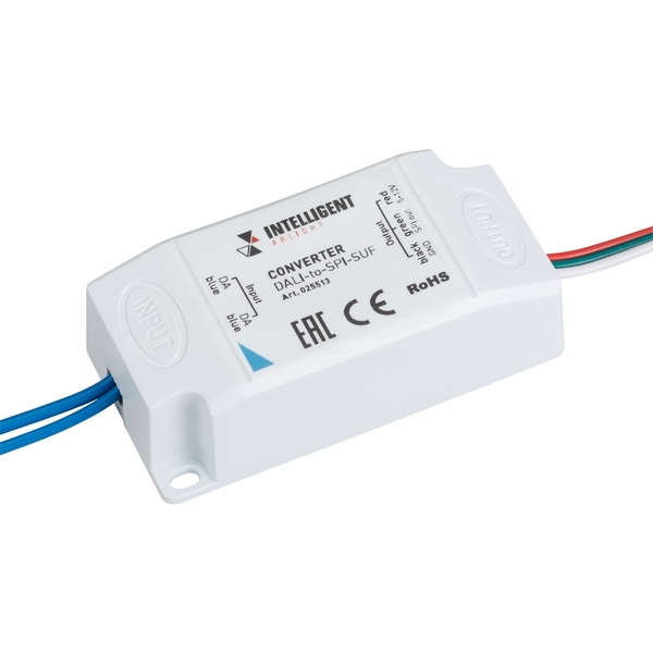 

INTELLIGENT Конвертер DALI-to-SPI-SUF (DC 5-12V) (IARL, -) 025513 Arlight, 025513