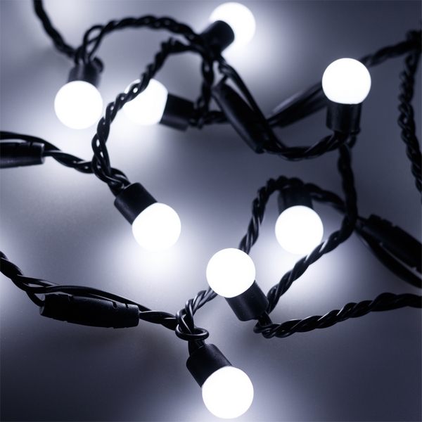 

Светодиодная гирлянда ARD-BALL-CLASSIC-D17.5-20000-BLACK-200LED WHITE (230V, 14W) (Ardecoled, IP65) 025590, Classic 025590