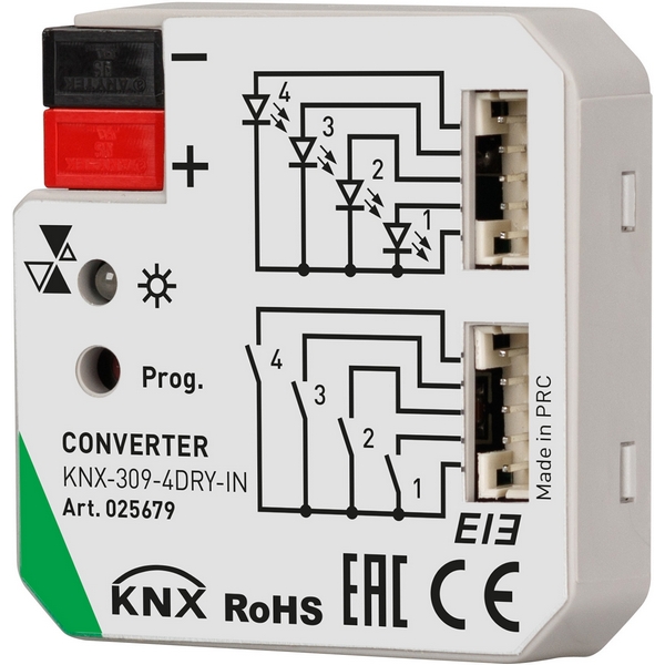

INTELLIGENT Конвертер KNX-309-4DRY-IN (BUS) (IARL, Пластик) 025679 Arlight, 025679