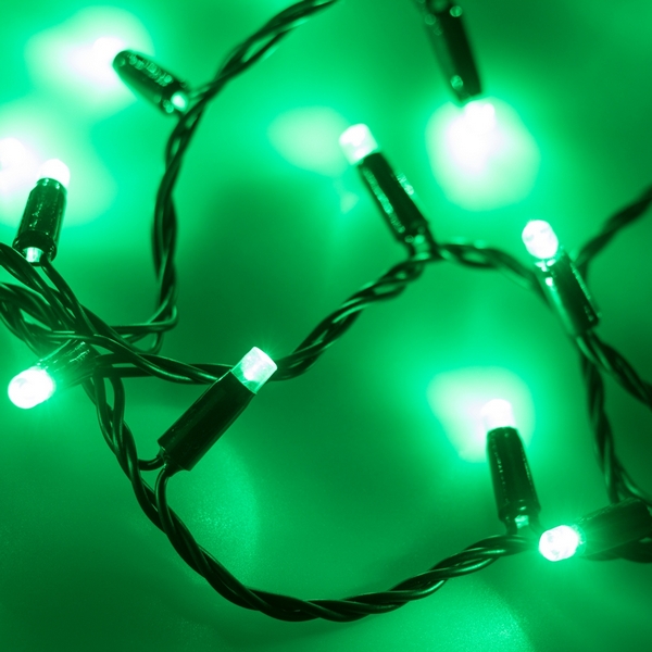 

Светодиодная гирлянда ARD-STRING-CLASSIC-10000-BLACK-100LED-STD GREEN (230V, 7W) (Ardecoled, IP65) 025800, Classic 025800