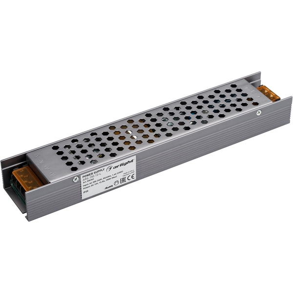

Блок питания ARS-150-12-L (12V, 12.5A, 150W) (Arlight, IP20 Сетка, 3 года) 026342, Серый, ARS 026342