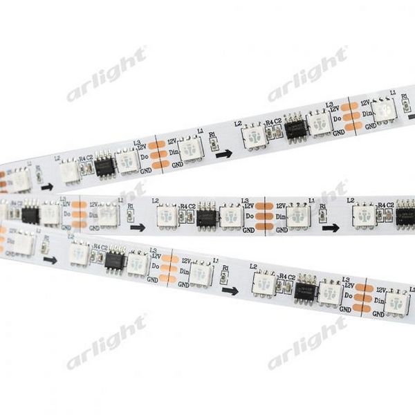 

Светодиодная лента SPI-5000-5060-60 12V Cx3 (10mm, 14.4W/m, IP20) (Открытый, 026367(1) Arlight SPI открытая 026367, SPI открытая 026367